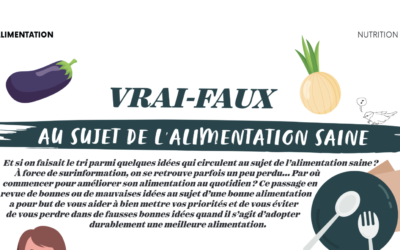 VRAI-FAUX 🤔 au sujet de l’alimentation saine